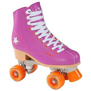 Hudora Disco rolschaatsen unisex rolschoen, paars/oranje, 42, 13178