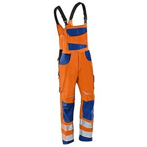 Kübler 32078340-3746-114 tuinbroek Reflectiq PSA 2 maat 114 in warm oranje/korenblauw 114 Warnorange/korenblauw