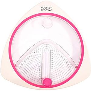 Vaessen Creative Cirkelsnijder, Snijd Cirkels van 2,5 tot 15 cm in Diameter uit Papier, Karton, Krimpfolie en Meer, Hobbygereedschap voor Kaarten Maken, Scrapbooking en andere Knutsel Ideeën