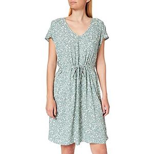 TOM TAILOR Denim Dames Mini-jurk met rugdetail 1024957, 26501 - Mineral Blue Flower Print, XS