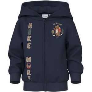 NAME IT - NMMVOLTINUS - Tussenjas - Marineblauw - Met Rits en Capuchon