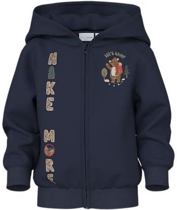 NAME IT - NMMVOLTINUS - Tussenjas - Marineblauw - Met Rits en Capuchon