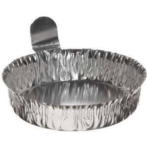 Heathrow Scientific HD14521A Wasschaaltjes, aluminium, 43 mm x 12 mm hoogte (100 stuks)