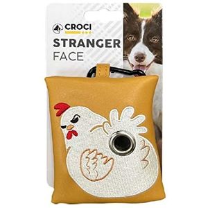 Croci Hygiënezak voor honden | mini-tas 10,5 x 8,5 cm, Stranger Face Hen