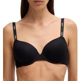 BOSS - Balconette BH - Stretchjersey - Zwart - Cellulosevezels