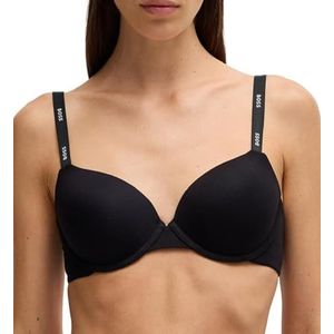 BOSS - Balconette BH - Stretchjersey - Zwart - Cellulosevezels