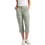 Street One - Driekwartbroek - Zwart - Katoenmix - Glitterende Afwerking