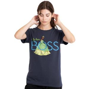The Princess And The Frog My Own Boss with Tiana dames T-shirt, diep marineblauw, klein, Diepe marine, S