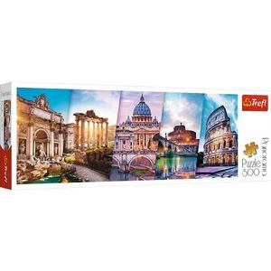 Trefl, Puzzel, Reis naar Italië, 500 elementen, Panorama, Topkwaliteit, voor Volwassenen en kinderen vanaf 10 jaar