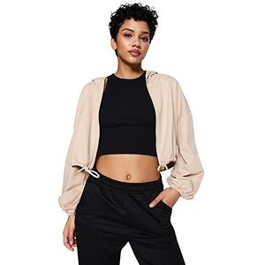 Trendyol Dames THMAW23SW00005/Bej Sweater, Beige, L, Beige, L