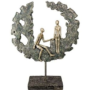 GILDE Decoratieve sculptuur figuur van kunsthars - huwelijkscadeau cadeau voor vrouwen decoratie woonkamer - hoogte 31,5 cm