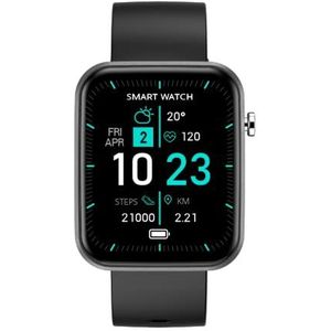 NK Smartwatch smartwatch met 1,30 inch scherm, stappenteller, caloriemeter, slaapmonitor, app-connectiviteit, voor dames, heren/kinderen (compatibel: iOS en Android)