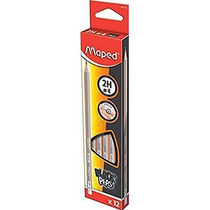 Maped 850021 Black'Peps grafietstift HB GRADE B 2H