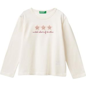 United Colors of Benetton Meisjes M/L 3atng10kz T-shirt, wit, 5 jaar