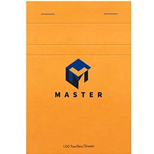Calligraphe 10706C - Een Master Notitieblok met Een Oranje Voorkant - A6 10,5x14,8 cm - 100 Vellen met Kleine Ruitjes - 70 g Papier - Met een Gecoate Kartonnen Kaft - Merk van Clairefontaine