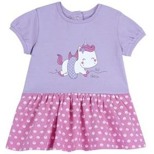Chicco - Jurk - Roze - Katoen - Met Korte Mouwen