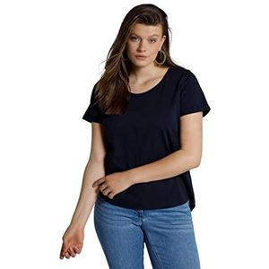 Studio Untold Basic T-shirt voor dames, blauw (76), 46/48 NL