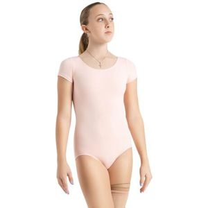 Capezio Dames Team Basic korte mouw turnpakje, Ballet Roze, S