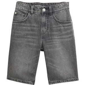 TOM TAILOR Bermuda jeans shorts voor jongens, 10218 - Used Light Stone Grey Denim, 146