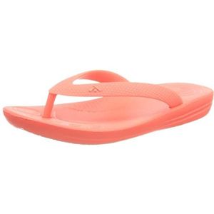 Fitflop Iqushion Ergonomische teenslippers voor kinderen, uniseks, Neon Oranje, 17 EU