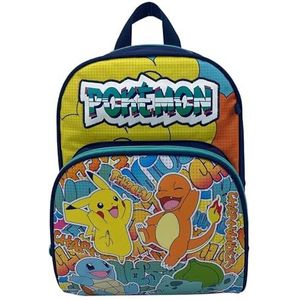 CyP Brands Pokémon, kinderrugzak, schoolrugzak, afmetingen: 30 cm, schoolmateriaal, rugzak, Pikachu, Bulbasaur, Charmander, Squirtle, meerkleurig, officieel product, Meerkleurig, Estandár