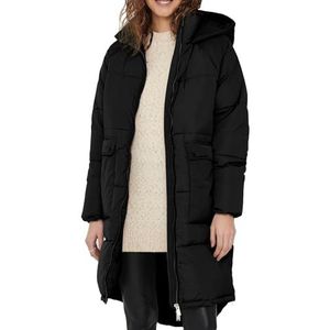 ONLY Onlgabi Oversized Long Coat OTW Noos gewatteerde jas voor dames, zwart, M