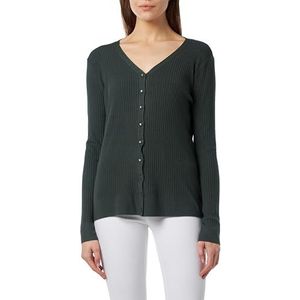 CARNEA Gebreid damesvest met knopen 15324936-CA04, donkergroen, XS/S, donkergroen, XS/S