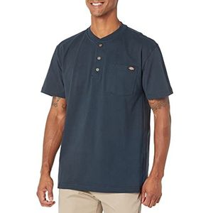 Dickies Heren zware henley, donkermarineblauw, XXL (Lang)
