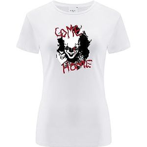ERT GROUP Origineel en officieel gelicentieerd horror-T-shirt voor dames, motief It 014, dubbelzijdig bedrukt, maat XXL, It 014 Wit 2, XXL