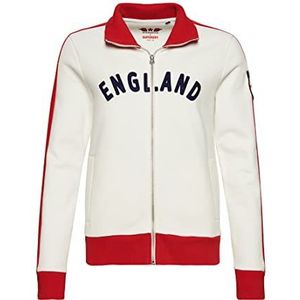 Superdry RS Football England Track Top voor dames, Winterwit, 36