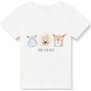 NAME IT Nbmjoggie SS Top T-shirt voor baby's, Blauw (Dusty Blue), 56 cm