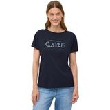 Cecil - T-shirt - Urban dark blue - Met Tekst - Korte Mouwen
