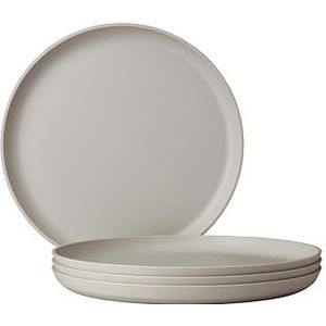Mepal Silueta platte borden, 260 mm, set van 4 stuks, Nordic White