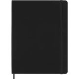 Moleskine Classic Dotted Paper Notebook, Hard Cover and Elastic Closure Journal, Color Black, Size Extra Large 19 x 25 cm, 192 Pages