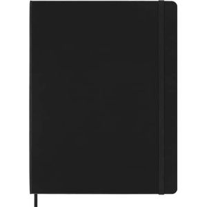 Moleskine Classic Dotted Paper Notebook, Hard Cover and Elastic Closure Journal, Color Black, Size Extra Large 19 x 25 cm, 192 Pages