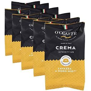 O'ccaffè Crema koffiepads geschikt voor Lavazza a Modo Mio 100 stuks Zacht koffiebranden door familiebedrijf Italiaanse koffiebranderij 700.00 g