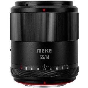 Meike 55mm F1.4 Autofocus Groot diafragma STM stappenmotor APS-C portretlens compatibel met Sony E-mount camera's A6400 A5000 A5100 A6000 A6100 A6300 A6500 A6600 A6700 ZV-E10 ZV-E10 ZV-EV-E10