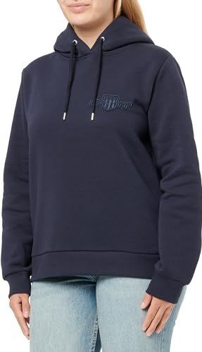 GANT - Sweatshirt - Navy - Capuchon met Trekkoord - Lange Mouw