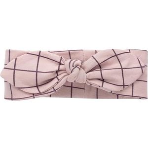 Pinokio Hoofdband Romantic, 95% katoen 5% elastaan, roze gecratieerd, meisjes, maat 41-50 (50), PINK CHECKED, 50