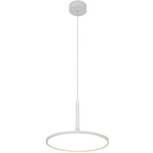 LED hanglamp Flat M, wit, Ø 44 x H 33 cm