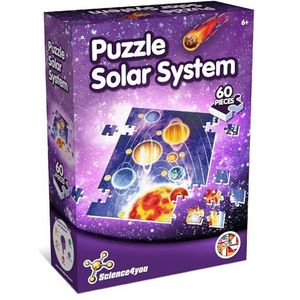 Science4you Zonnestelsel Puzzel voor Kinderen - Spel met 60 Stuks Zonnestelsel Planeten, Puzzel Speelgoed & Cadeau voor Jongens en Meisjes 6+ jaar oud