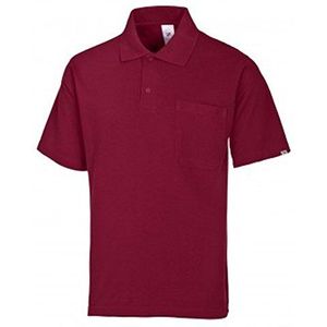 BP 1612-181 poloshirt van duurzaam gemengd weefsel bordeaux, maat 2XL
