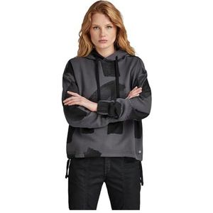 G-STAR RAW Calligraphy ao Loose Hooded Sweater, Meerkleurig (Grey Asphalt Raw Paint D24384-d589-g419), XS
