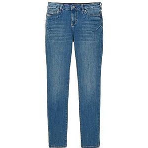 TOM TAILOR Dames Tapered Relaxed Jeans, 10119-used Mid Stone Blue Denim, 34W / 32L