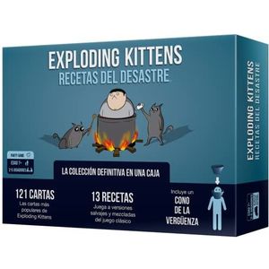 Exploding Kittens EKIRFD01ES rampenrecepten, kaartspel in het Spaans, 2 tot 5 spelers