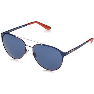 Ray-Ban 0PH3123 zonnebril, bruin (donkerblauw/rood/wit), 60,0