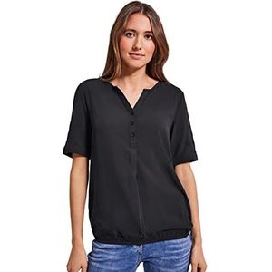Cecil dames shirt blouse, Carbon Grey, S