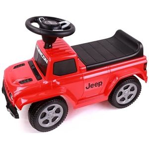 TURBO CHALLENGE - Jeep Gladiator Rubicon - Loopwagen - 119665 - Vrijloopwielen - Rood - Max 25 kg - Plastic - Batterijen niet inbegrepen - Kinder speelgoed - Cadeau - Verjaardag - Vanaf 18 maanden