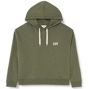 Lee Dames Essential Hoodie Hooded Sweatshirt, groen, M