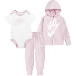 Nike - Set - Cardigan/Joggingbroek/Romper - Roze - Schuim